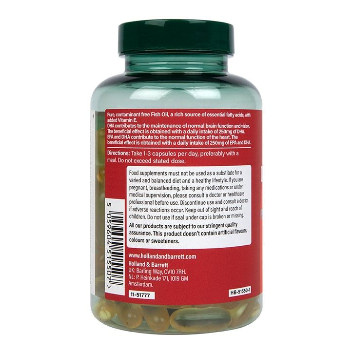 Holland &amp;amp; Barrett Pescatarian Omega 3 Fish Oil 1000mg 120 Capsules