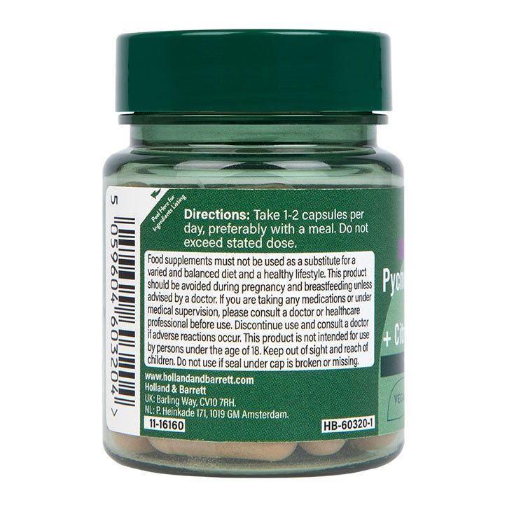 Holland &amp;amp; Barrett Pycnogenol 60mg 30 Capsules