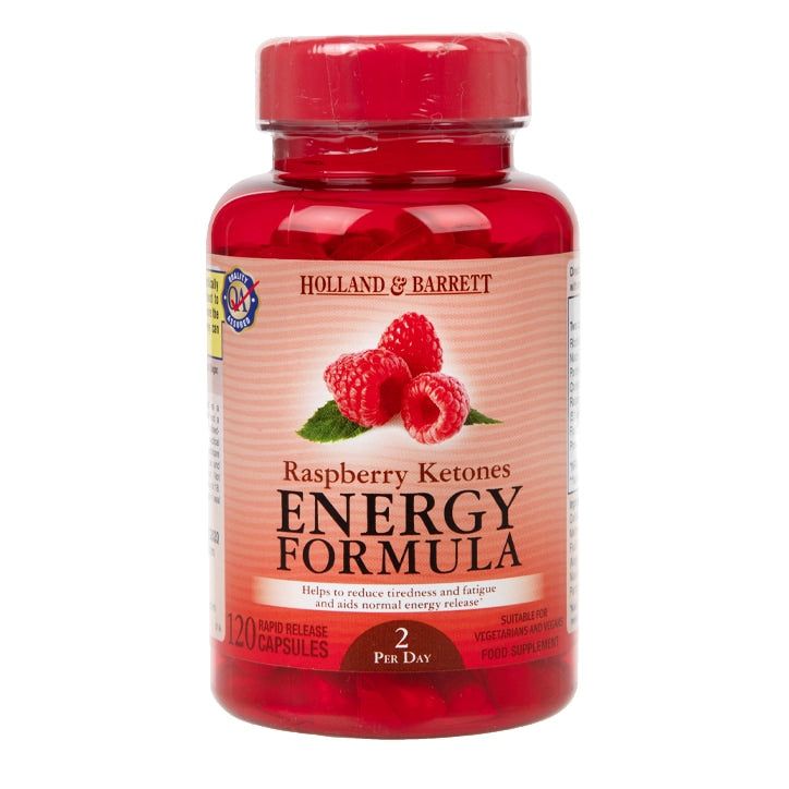 Holland &amp;amp; Barrett Raspberry Ketones Energy Formula 120 Capsules