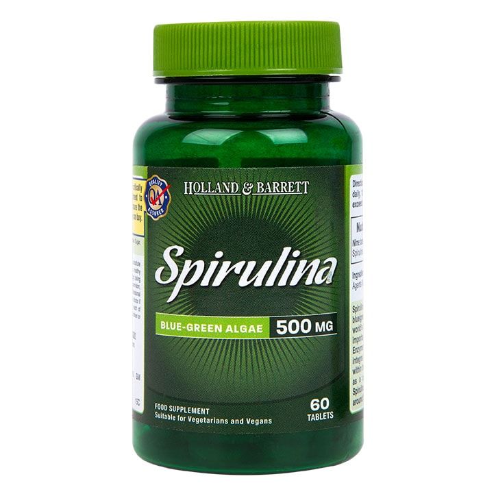 Holland &amp;amp; Barrett Spirulina 60 Tablets 500mg