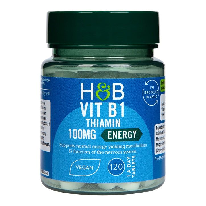 Holland &amp;amp; Barrett Vitamin B1 + Thiamine 100mg 120 Tablets