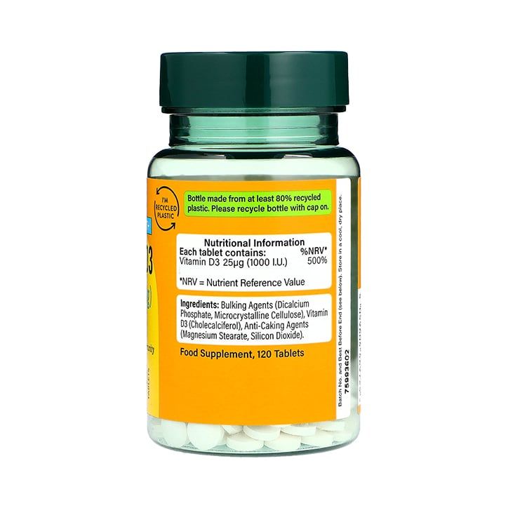 Holland &amp;amp; Barrett Vitamin D 3000 I.U. 75ug 120 Tablets
