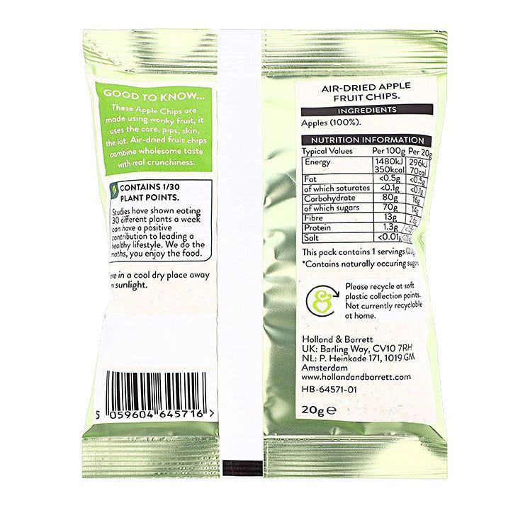 Holland &amp;amp; Barrett Watermelon Chips 18g Apple