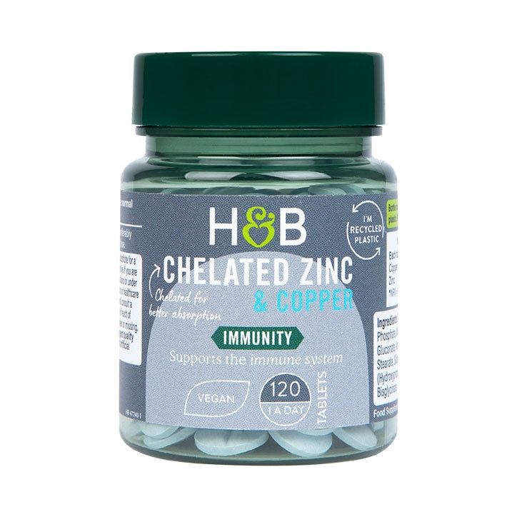 Holland &amp;amp; Barrett Zinc &amp;amp; Copper 15mg 120 Tablets