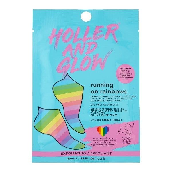 Holler &amp;amp; Glow Running On Rainbows Foot Mask