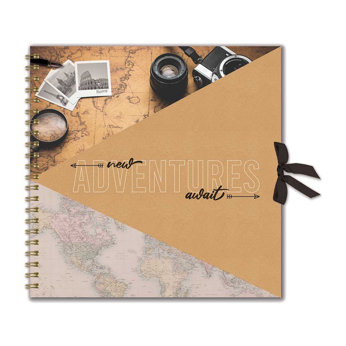 Home Collection Brown Travel Scrapbook