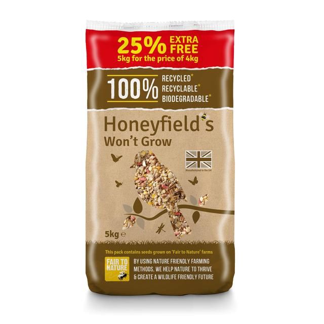 Honeyfield's Won't Grow Wild Bird Food 25% Extra Free   5kg