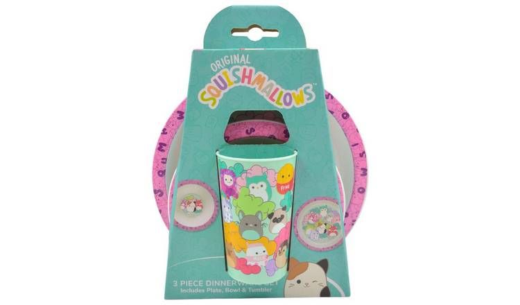 Hox Squishmallows Kids Plastic Dinner Set