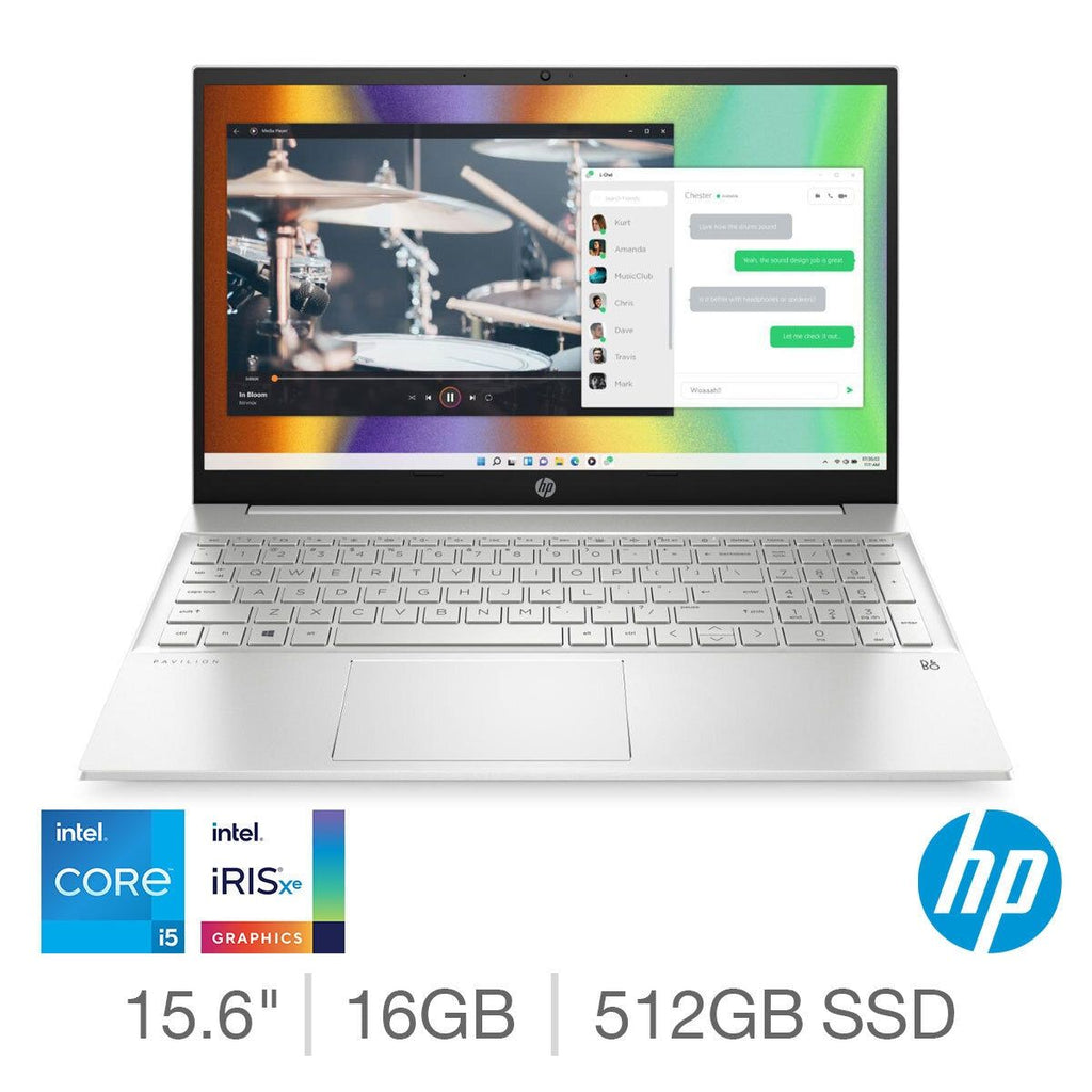 HP Pavilion, Intel Core i5, 16GB RAM, 512GB SSD, 15.6 Inch Laptop, 15-eg2025na