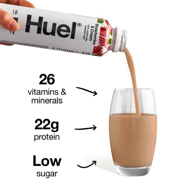 Huel Ready To Drink Strawberry &amp;amp; Cream   500ml