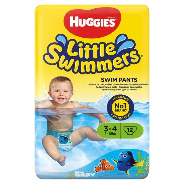 Huggies Little Swimmers Swim Nappies Size 3-4 (7-15kg)   12 per pack