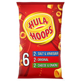 Hula Hoops Variety Pack Potato Ring Crisps 6x24g