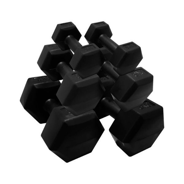 HXGN Hex Dumbbell Weights 12kg Set