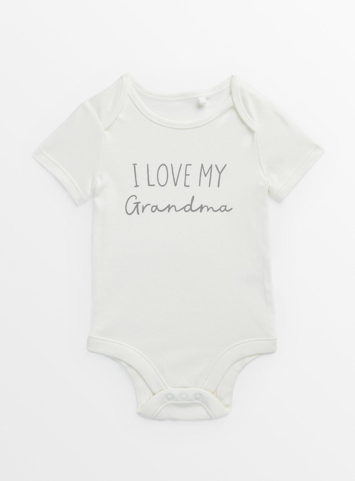 I Love My Grandma White Bodysuit Up to 1 mth