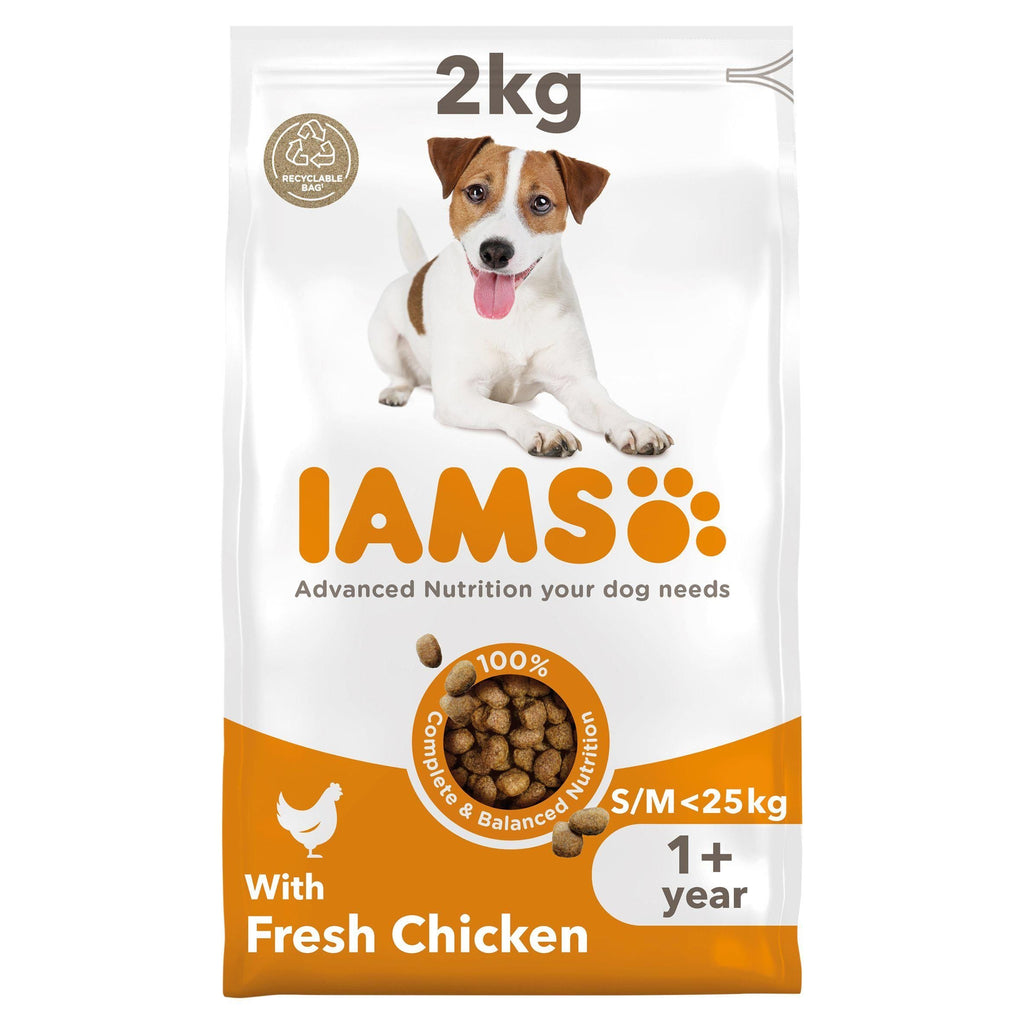 IAMS For Vitality Adult Small & Medium Breed Dog Food with Fresh Chicken 2kg