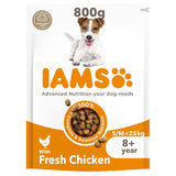 IAMS for Vitality Senior Dog Dry Food Small &amp;amp; Medium Breed with Fresh Chicken 800g