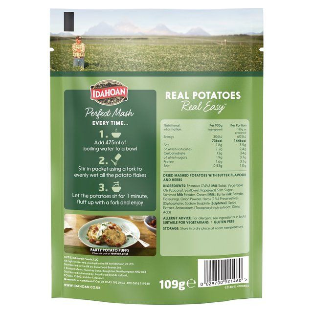 Idahoan Butter &amp;amp; Herb Mash    109g