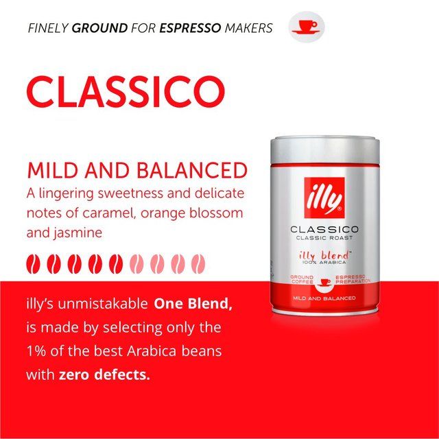 illy Espresso Ground Coffee   250g