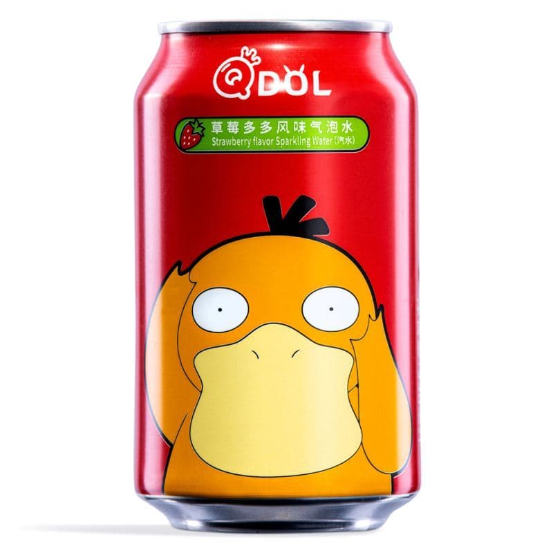 QDOL Pokemon Sparkling Water (Strawberry Flavour) (Random Character) 寶可夢 草莓多多風味氣泡水 (隨機角色)