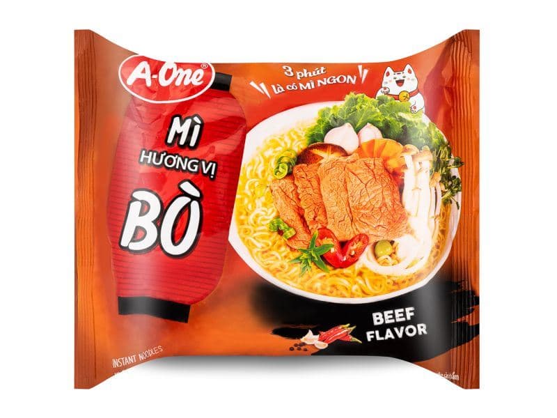 A-One Instant Noodles (Beef Flavour) 牛肉麵