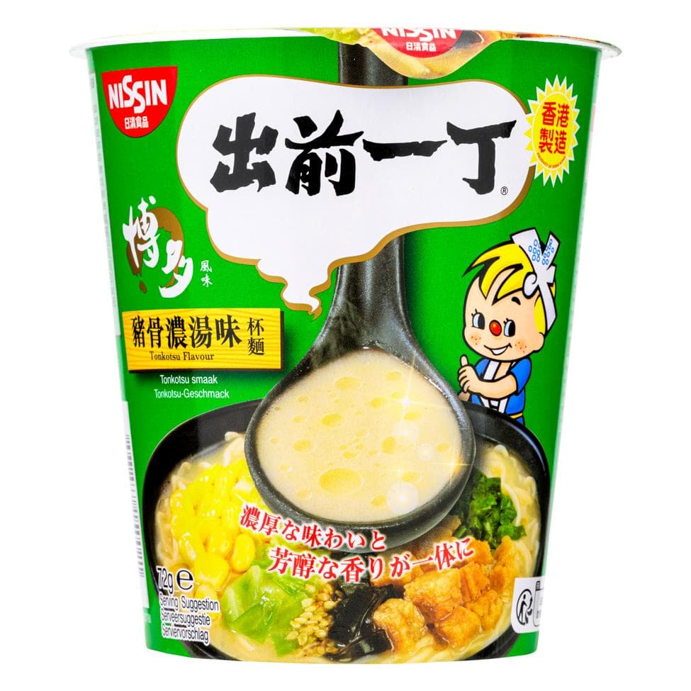 Nissin Demae Ramen Tonkotsu Flavour Instant Noodle (Cup) 出前一丁 豬骨濃湯味杯麵