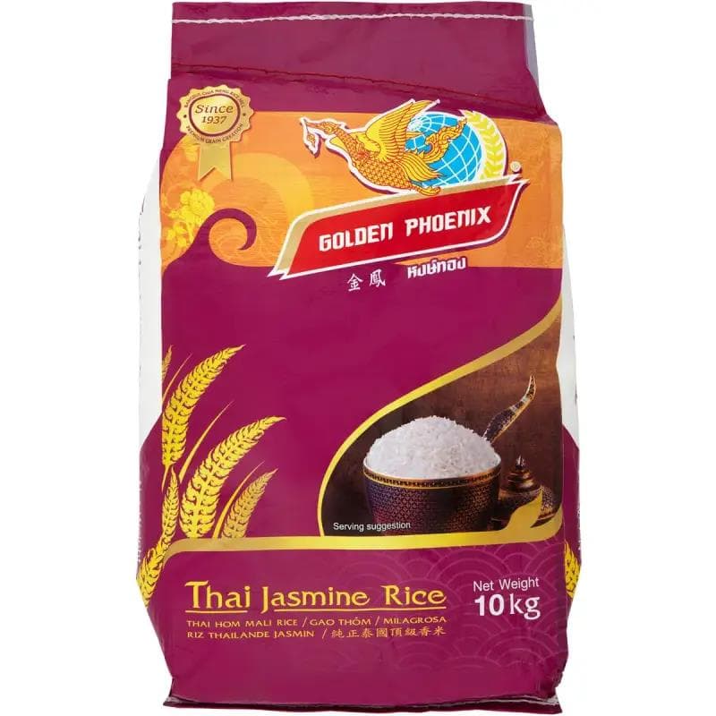 Golden Phoenix (Hong Thong) Thai Jasmine Rice 金鳳 泰國頂級茉莉香米 10kg