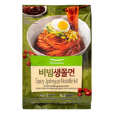 Pulmuone Spicy Jjolmyeon Korean Style Noodles with Sweet & Spicy Sauce 비빔 생쫄면