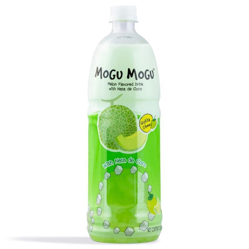 Mogu Mogu Melon Flavored Drink with Nata De Coco 1L