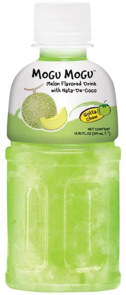 Mogu Mogu Melon Flavored Drink with Nata De Coco Multipack (Pack of 6)