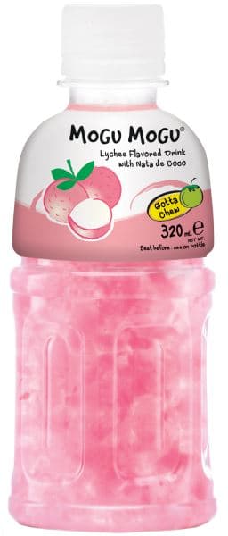 Mogu Mogu Lychee Flavored Drink with Nata De Coco