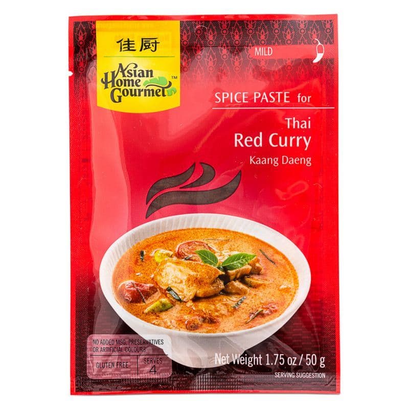 Asian Home Gourmet Spice Paste for Thai Red Curry Kaang Daeng (Mild)