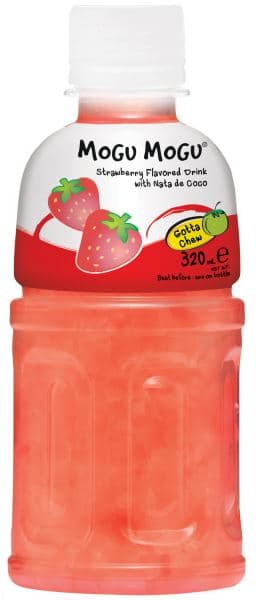 Mogu Mogu Strawberry Flavoured Drink with Nata De Coco