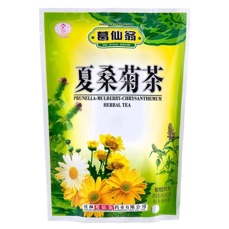 Ge Xian Weng Prunella-Mulberry-Chrysanthemum Herbal Tea 葛仙翁 夏桑菊茶