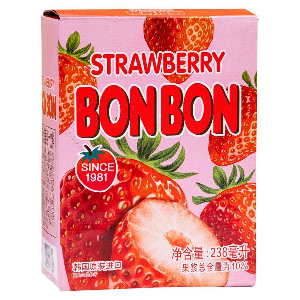 Haitai Strawberry Bon Bon Drink (Can) (238ml x 12)