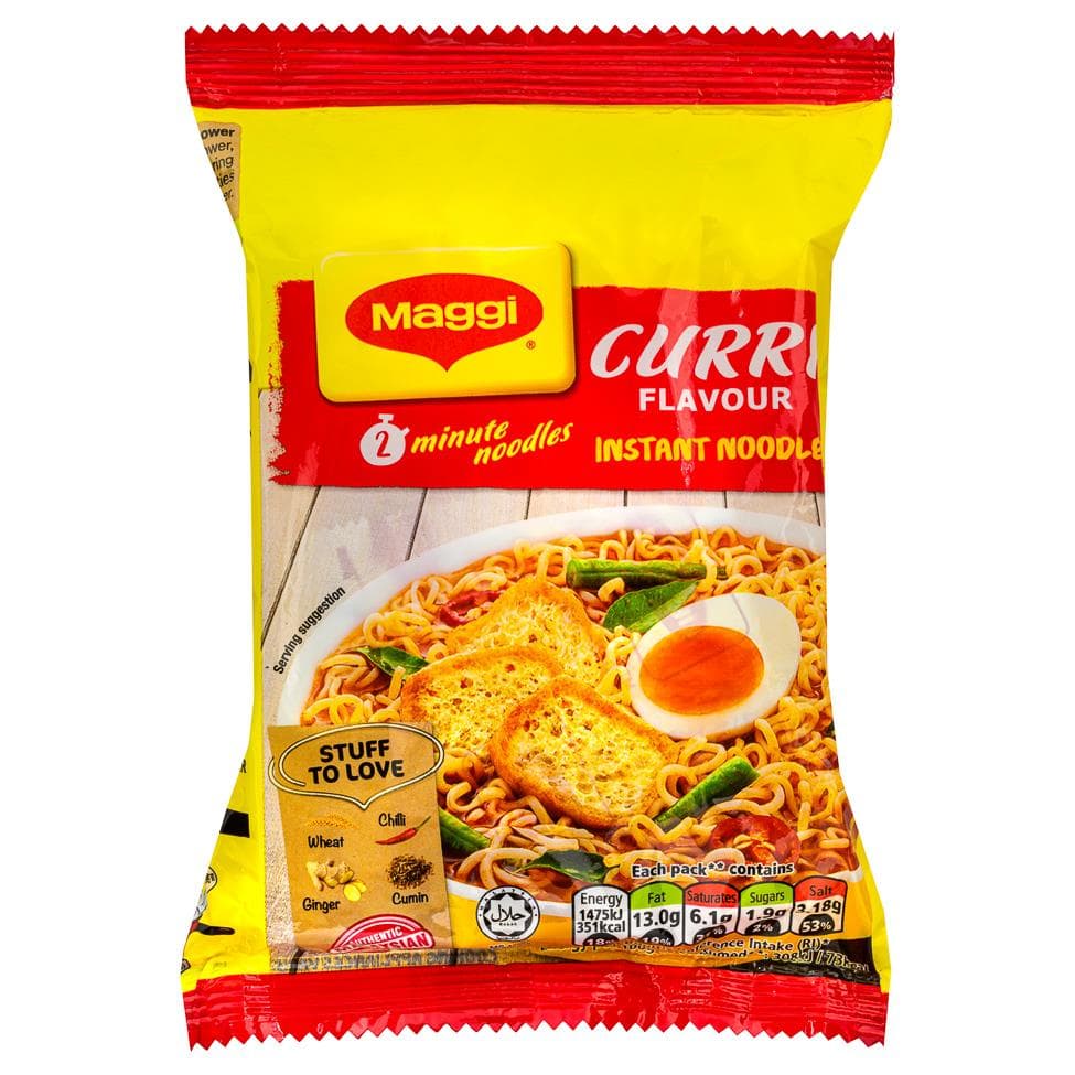 Maggi Curry Flavour Instant Noodles