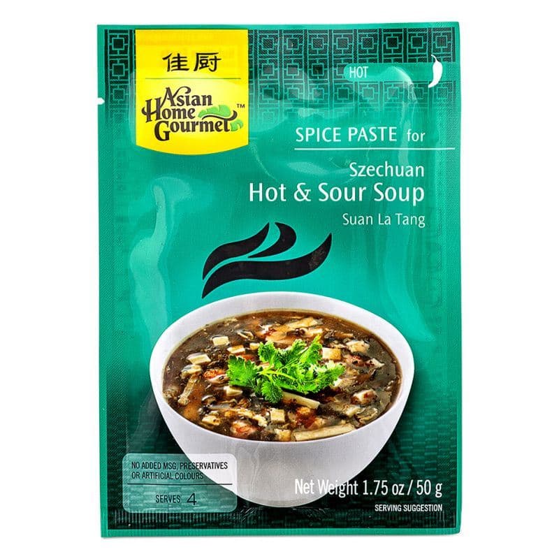 Asian Home Gourmet Spice Paste for Szechuan Hot & Sour Soup Suan La Tang (Hot)