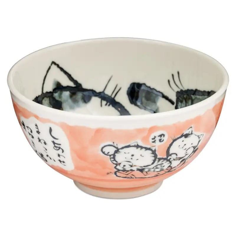 Tokyo Design Studio Ceramic Lucky Cat Bowl Large (Pink)