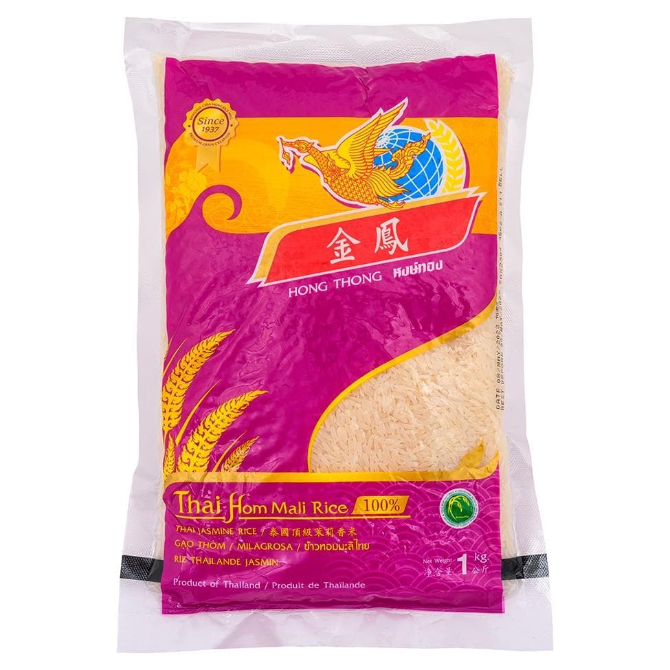 Golden Phoenix (Hong Thong) Thai Jasmine Rice 金鳳 泰國頂級茉莉香米 1kg