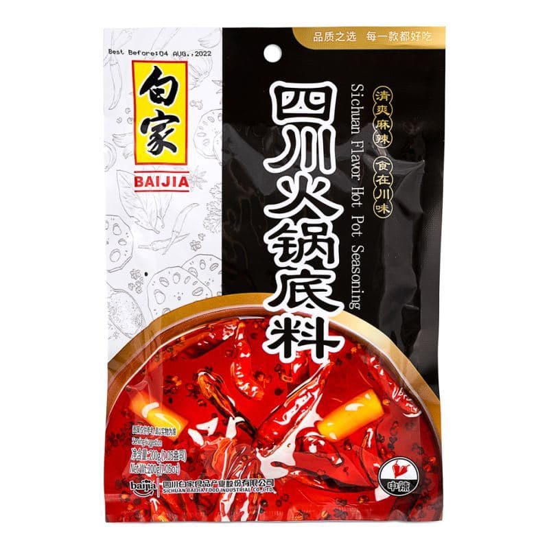 Bai Jia Sichuan Flavour Hot Pot Seasoning 白家 四川火鍋底料