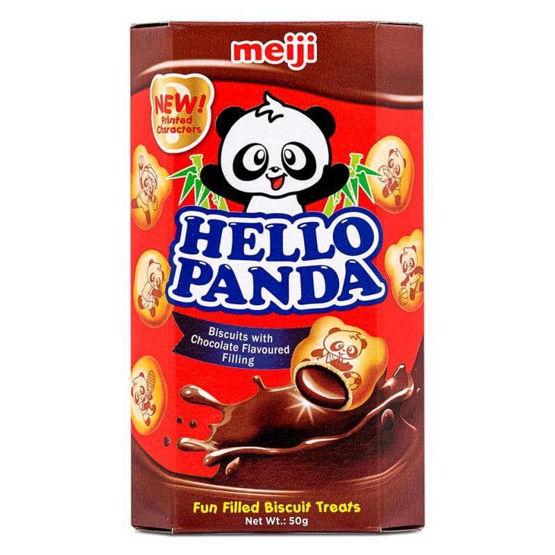 Meiji Hello Panda Biscuits with Chocolate Flavour 明治 熊貓朱古力夾心餅