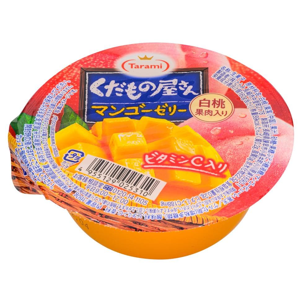 Tarami Kudamonoyasan Jelly (Mango with White Peach Pulp)