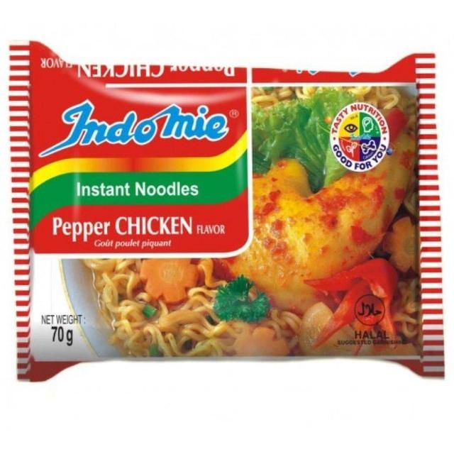 Indo Mie Instant Noodles Pepper Chicken Flavour   70g