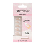 Invogue Bare French Coffin Nails - Pack of 24