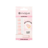Invogue Matte Pastel Pink Square Nails (24 Pieces)