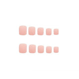 Invogue Matte Pastel Pink Square Nails (24 Pieces)