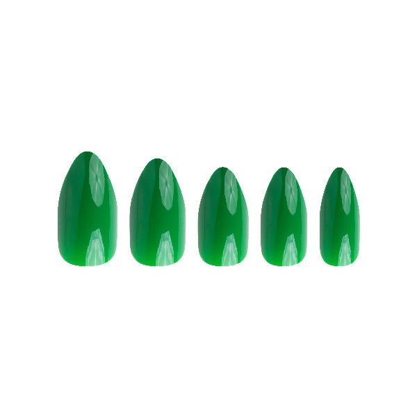 Invogue Venom Green Oval Nails - Pack of 24