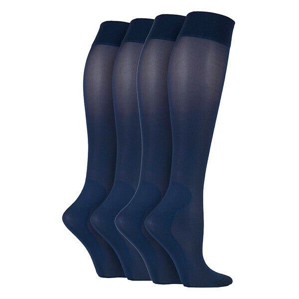 IOMI 2 Pk Ladies 40 Den Knee High Compression Socks 4-7 UK