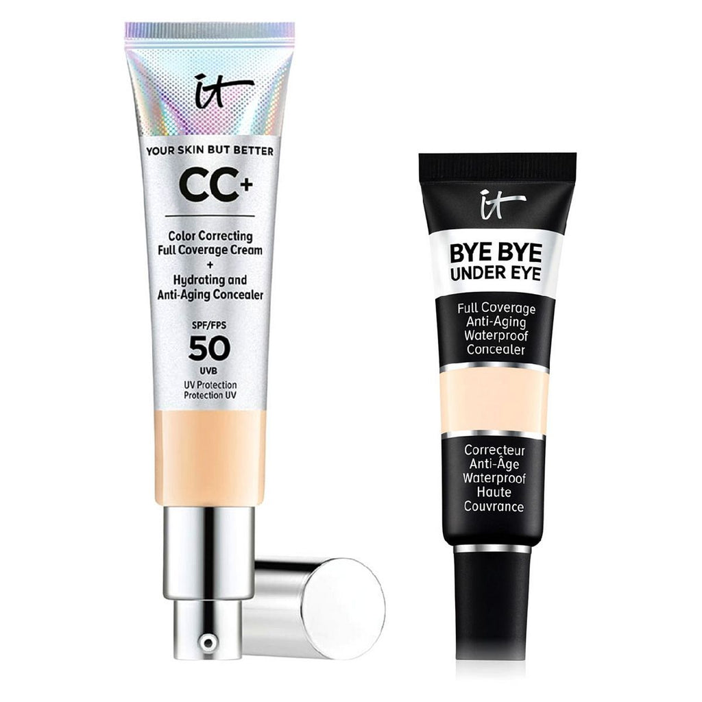 IT Cosmetics Your Skin But Better CC+ Cream - Light & Bye Bye Under Eye Concealer - Light