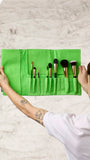 Makeup Brush Wrap - Fluoro Green Sundries