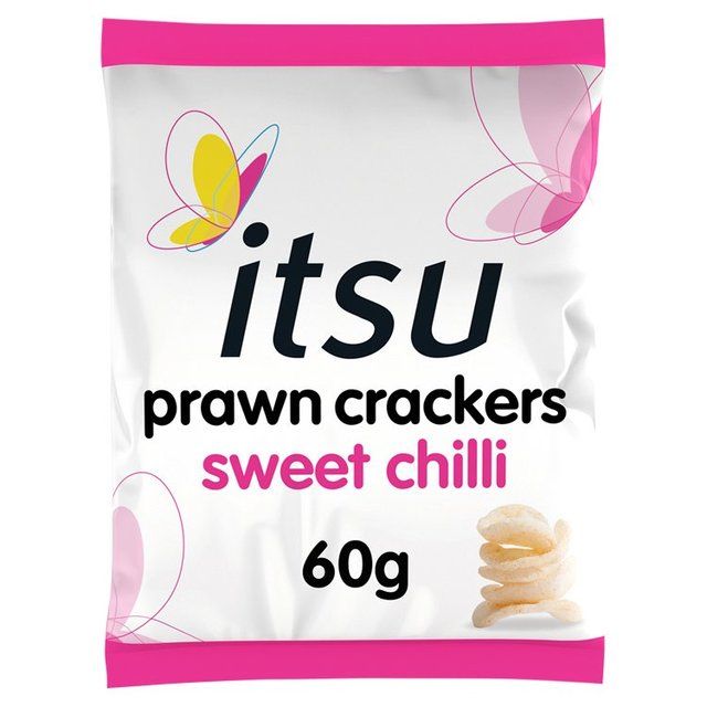 Itsu sweet chilli prawn crackers sharing bag   60g